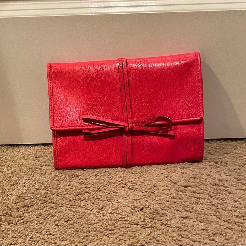 New Stella & Dot Cerise Jewelry Roll Holder